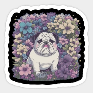 Bulldog Boldness - Strong and Stubborn Charm Sticker